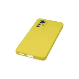 Newface Xiaomi Mi 12 Lite Kılıf Nano Içi Kadife Silikon - Sarı