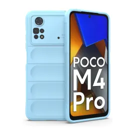 Newface Xiaomi Poco M4 Pro 4G Kılıf Optimum Silikon - Sky Blue