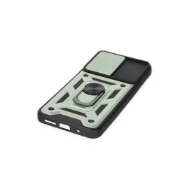 Newface Xiaomi Redmi 10 2022 Kılıf Pars Lens Yüzüklü Silikon - Yeşil