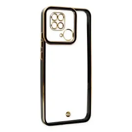 Newface Xiaomi Redmi 10C Kılıf Liva Lens Silikon - Siyah