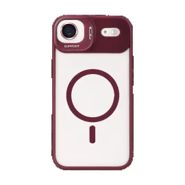 Joko Apple Iphone 17 Air Remim Lensli Magsafe Standlı Kapak - Bordo