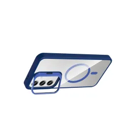 Joko Samsung Galaxy S24 Fe Remim Lensli Magsafe Standlı Kapak - Lacivert