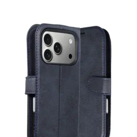 Newface Apple iPhone 17 Pro Trend S Plus Kapaklı Kılıf - Lacivert