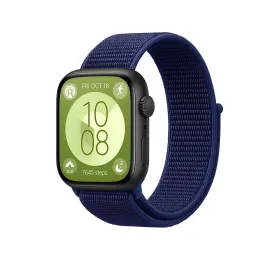 Newface Huawei Fit 4 Hasırlı Cırtcırtlı Kordon - Lacivert-Mürdüm