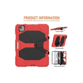 Newface Ipad Pro 11 (2020) Kılıf Griffin Tablet Kapak - Kırmızı