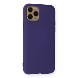 Newface Iphone 11 Pro Max Kılıf Nano Içi Kadife Silikon - Mor