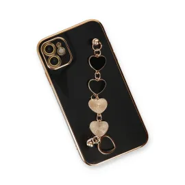 Newface Iphone 12 Kılıf Esila Silikon - Siyah