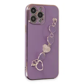 Newface Iphone 13 Pro Kılıf Esila Silikon - Mor