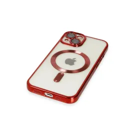 Newface Iphone 14 Kılıf Kross Magneticsafe Kapak - Kırmızı