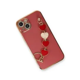 Newface Iphone 14 Plus Kılıf Esila Silikon - Kırmızı