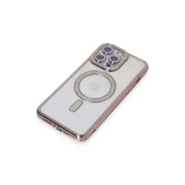 Newface Iphone 14 Pro Max Kılıf Joke Simli Magneticsafe Kılıf - Pembe