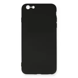 Newface Iphone 6 Plus Kılıf Nano Içi Kadife Silikon - Siyah