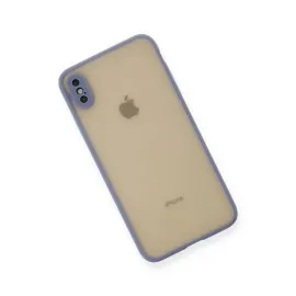 Newface Iphone Xs Max Kılıf Montreal Silikon Kapak - Gri