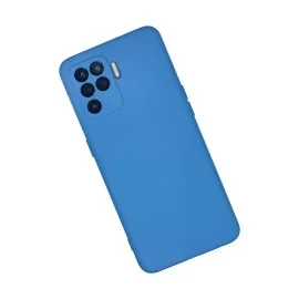 Newface Oppo Reno 5 Lite Kılıf Nano Içi Kadife Silikon - Mavi