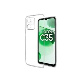 Newface Realme C35 Kılıf Lüx Şeffaf Silikon