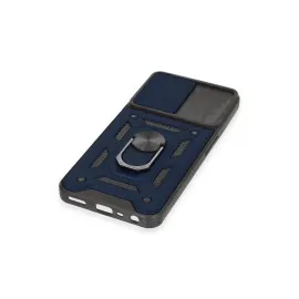 Newface Realme C35 Kılıf Pars Lens Yüzüklü Silikon - Lacivert