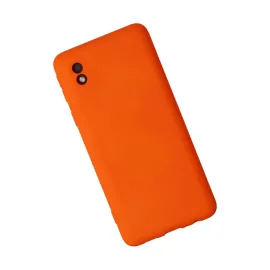 Newface Samsung Galaxy A01 Core Kılıf Nano Içi Kadife Silikon - Turuncu