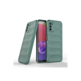 Newface Samsung Galaxy A03S Kılıf Optimum Silikon - Koyu Yeşil