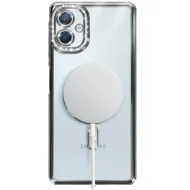 Newface Samsung Galaxy A06 Joke Simli Magneticsafe Kılıf - Siyah