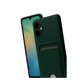 Newface Samsung Galaxy A07 Kelvin Kartvizitli Silikon - Koyu Yeşil