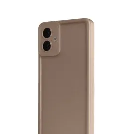 Newface Samsung Galaxy A07 Viera Silikon - Kahverengi