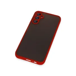 Newface Samsung Galaxy A14 4G Kılıf Montreal Silikon Kapak - Kırmızı