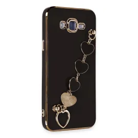 Newface Samsung Galaxy J7 Kılıf Esila Silikon - Siyah