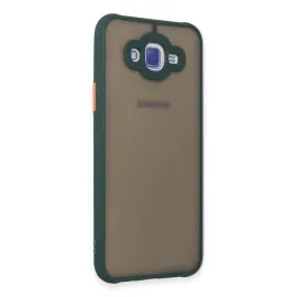 Newface Samsung Galaxy J7 Kılıf Montreal Silikon Kapak - Yeşil