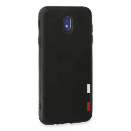 Newface Samsung Galaxy J7 Pro / J730 Kılıf Loop Deri Silikon - Siyah