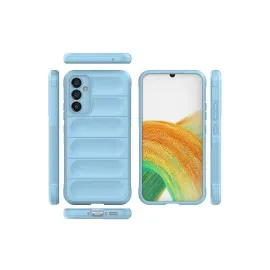 Newface Samsung Galaxy M34 5G Kılıf Optimum Silikon - Sky Blue