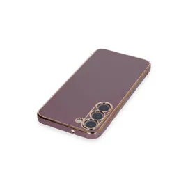 Newface Samsung Galaxy S23 Kılıf Volet Silikon - Mor