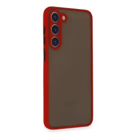 Newface Samsung Galaxy S23 Plus Kılıf Montreal Silikon Kapak - Kırmızı