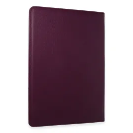 Newface Samsung Galaxy X610 Tab S9 FE Plus 12.4 Kılıf 360 Tablet Deri Kılıf - Mürdüm