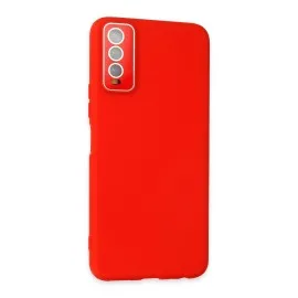 Newface Vivo Y11S Kılıf Lansman Glass Kapak - Kırmızı