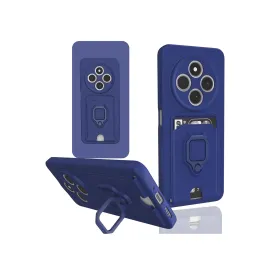 Newface Xiaomi Redmi 14C Kılıf Zuma Kartvizitli Yüzüklü Silikon - Lacivert