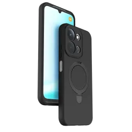 Newface Xiaomi Redmi 15C 4G Regal Magsafe Standlı Kapak - Siyah