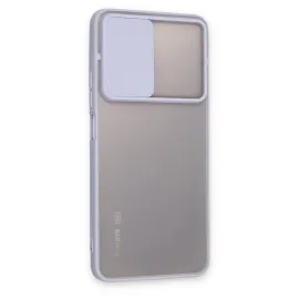 Newface Xiaomi Redmi Note 11T Kılıf Palm Buzlu Kamera Sürgülü Silikon - Lila