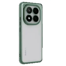 Newface Xiaomi Redmi Note 14 Pro Plus Kılıf Razer Lensli Silikon - Yeşil