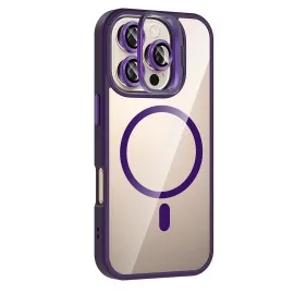 Joko Apple Iphone 16 Pro Remim Lensli Magsafe Standlı Kapak - Derin Mor