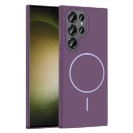 Joko Samsung Galaxy S23 Ultra Broş Magsafe Kapak - Mor