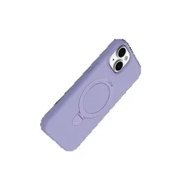Newface Apple iPhone 15 Regal Magsafe Standlı Kapak - Lila