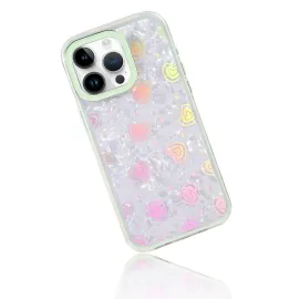 Newface Apple Iphone 16 Pro Max Lumi Desenli Kapak - Yeşil