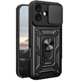 Newface Apple Iphone 17 Pars Lens Yüzüklü Silikon - Siyah