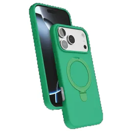 Newface Apple Iphone 17 Pro Max Regal Magsafe Standlı Kapak - Yeşil