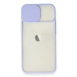 Newface Iphone 11 Kılıf Palm Buzlu Kamera Sürgülü Silikon - Lila