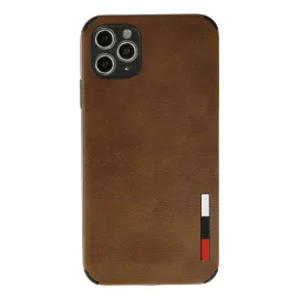 Newface Iphone 11 Pro Max Kılıf Loop Deri Silikon - Kahverengi