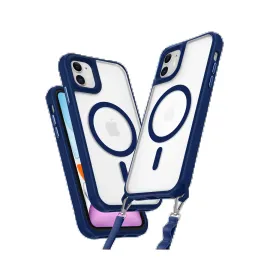 Newface Iphone 12 Kılıf Enka Magsafe Silikon Kılıf - Lacivert