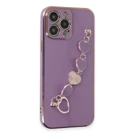 Newface Iphone 13 Pro Max Kılıf Esila Silikon - Mor