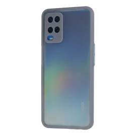 Newface Oppo A54 4G Kılıf Montreal Silikon Kapak - Gri