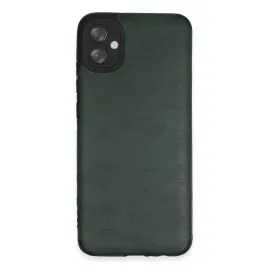 Newface Samsung Galaxy A04E Kılıf Loop Deri Silikon - Yeşil